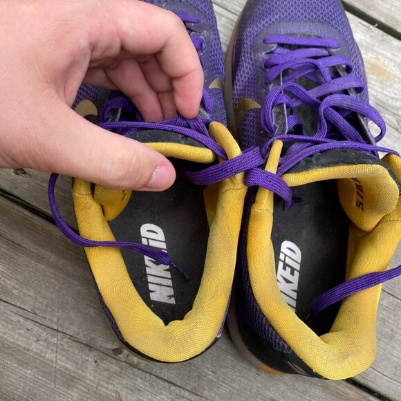 RARE 2015 Nike Kobe 10 Low Nike ID Lakers Size 10 'Iroquois' - Picture 5 of 9